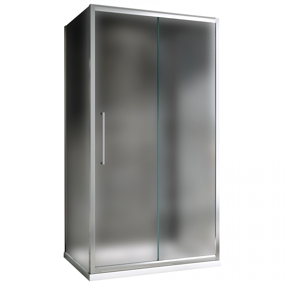 Душевой уголок Abber Schwarzer Diamant AG30150MH-S75M-S75M 1500*750 мм (хром/матовое)