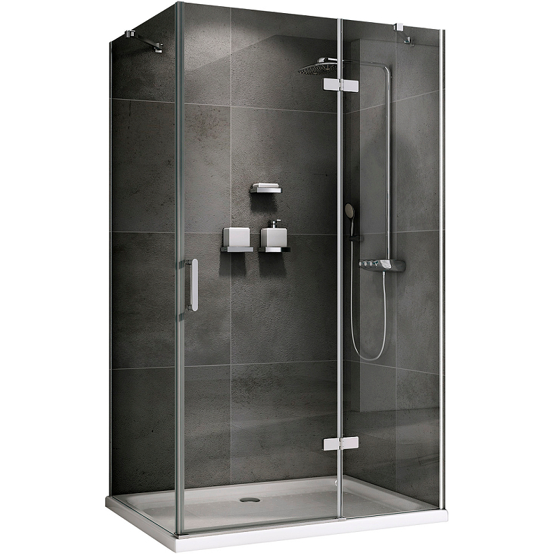 Душевой уголок Abber Zart AG08090-S101 900*1000 мм (хром/прозрачное)