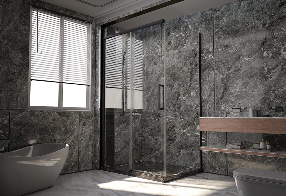 Душевой уголок Veconi Premium Trento PTC-SP-40B PTC40-SP-130100-B-01-C4 1300*1000 мм (чёрный матовый/прозрачное)