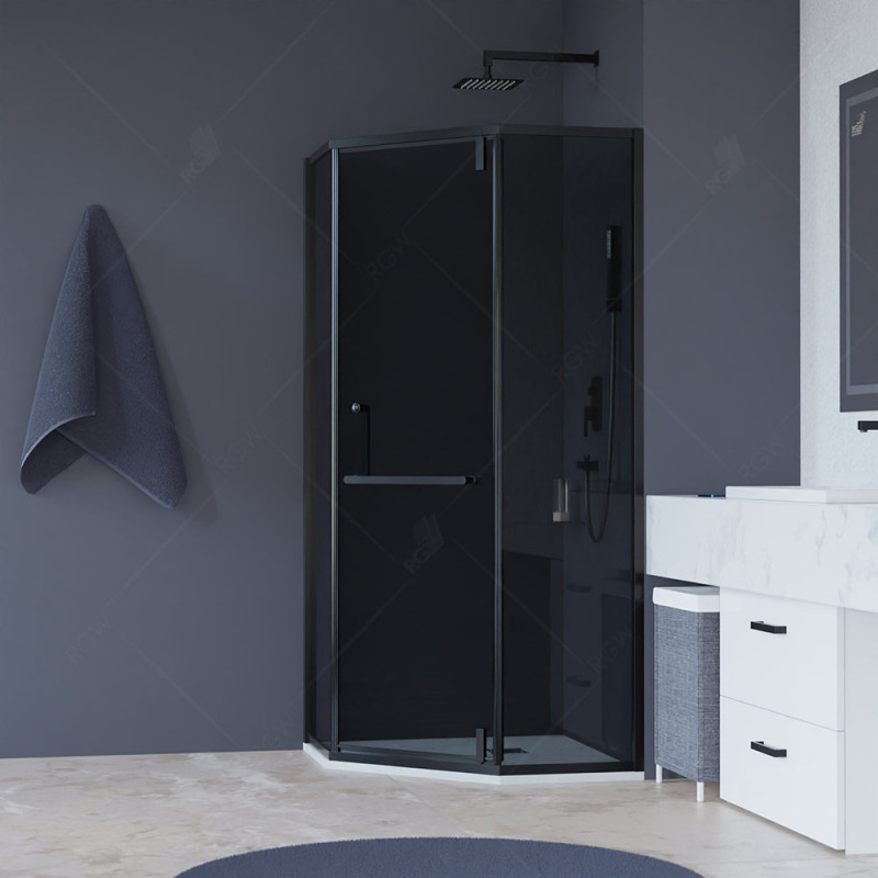 Душевой уголок RGW Hotel HO-084B 900*900 мм (чёрный/тонированное)