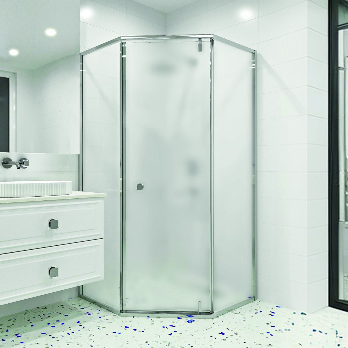 Душевой уголок RGW Hotel HO-088 900*900 мм (хром/матовое)