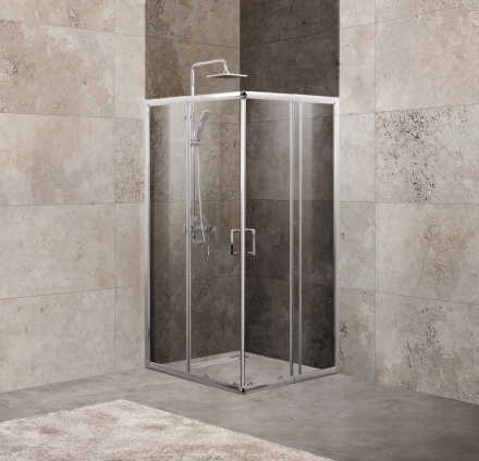 Душевой уголок BelBagno UNIQUE-A-2-75/90-C-Cr 900*900 мм (хром/прозрачное)