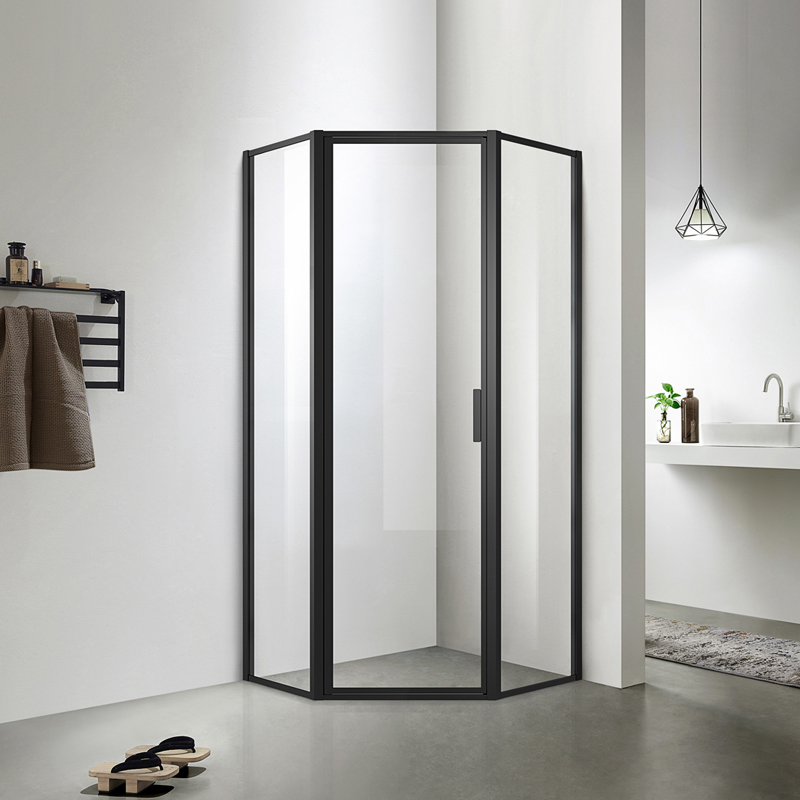 Душевое ограждение Azario Richmond 900*900 мм (черный/прозрачное)