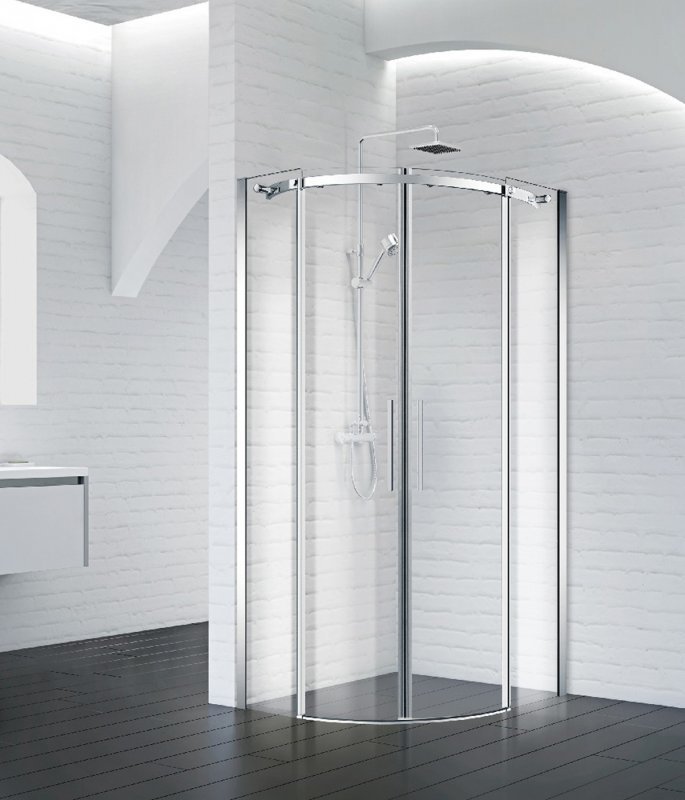 Душевой уголок BelBagno ACQUA-R-2-90-C-Cr 900*900 мм (хром/прозрачное)