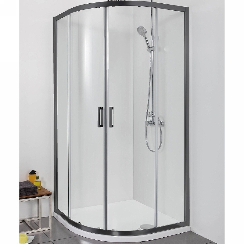 Душевой уголок Aquatek AQ ARI RO 09020BL 900*900 мм (чёрный/прозрачное)