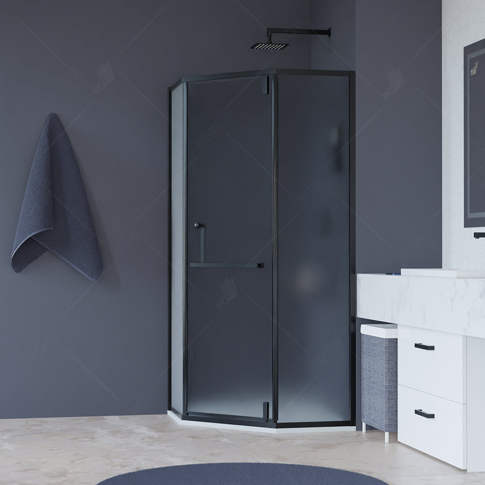 Душевой уголок RGW Hotel HO-084B 900*900 мм (черный/матовое)