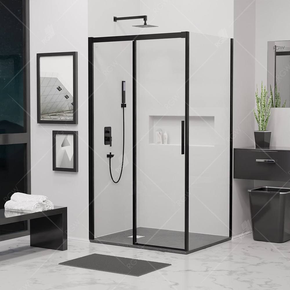 Душевой уголок RGW Classic LE-41B 1500*800 мм (черный/прозрачное)