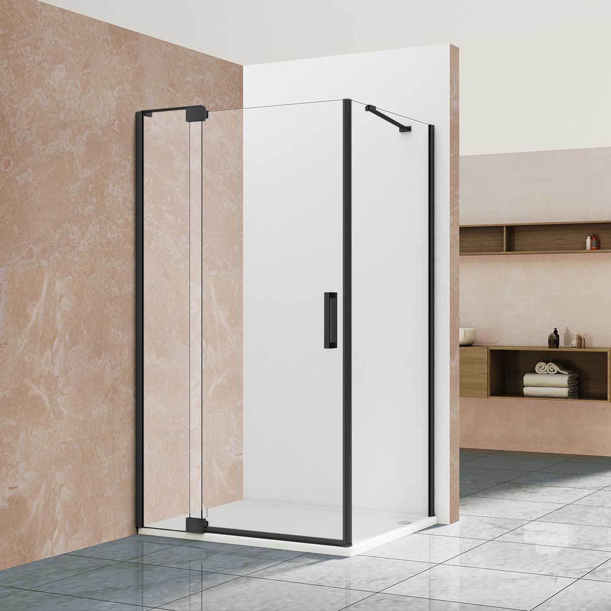 Душевой уголок Vincea Extra VSR-1E101190CLB 1000/1100*900 мм (черный/прозрачное)