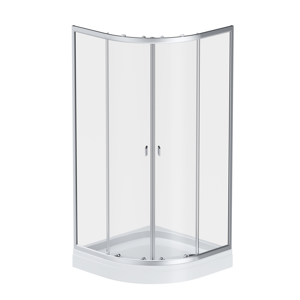 Душевой уголок AM.PM X-Joy Twin Slide W88G-205-090MT64 900*900 мм (хром матовый/прозрачное)