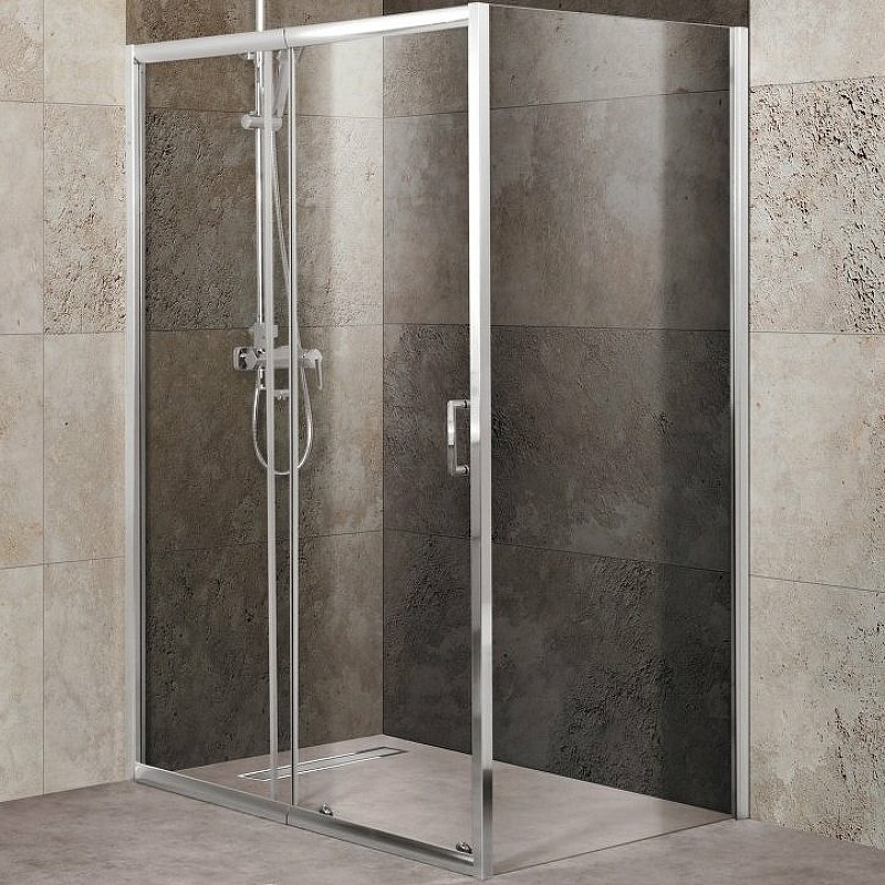 Душевой уголок BelBagno UNIQUE-AH-1-110/125-90-C-Cr 1250*900 мм (хром/прозрачное)