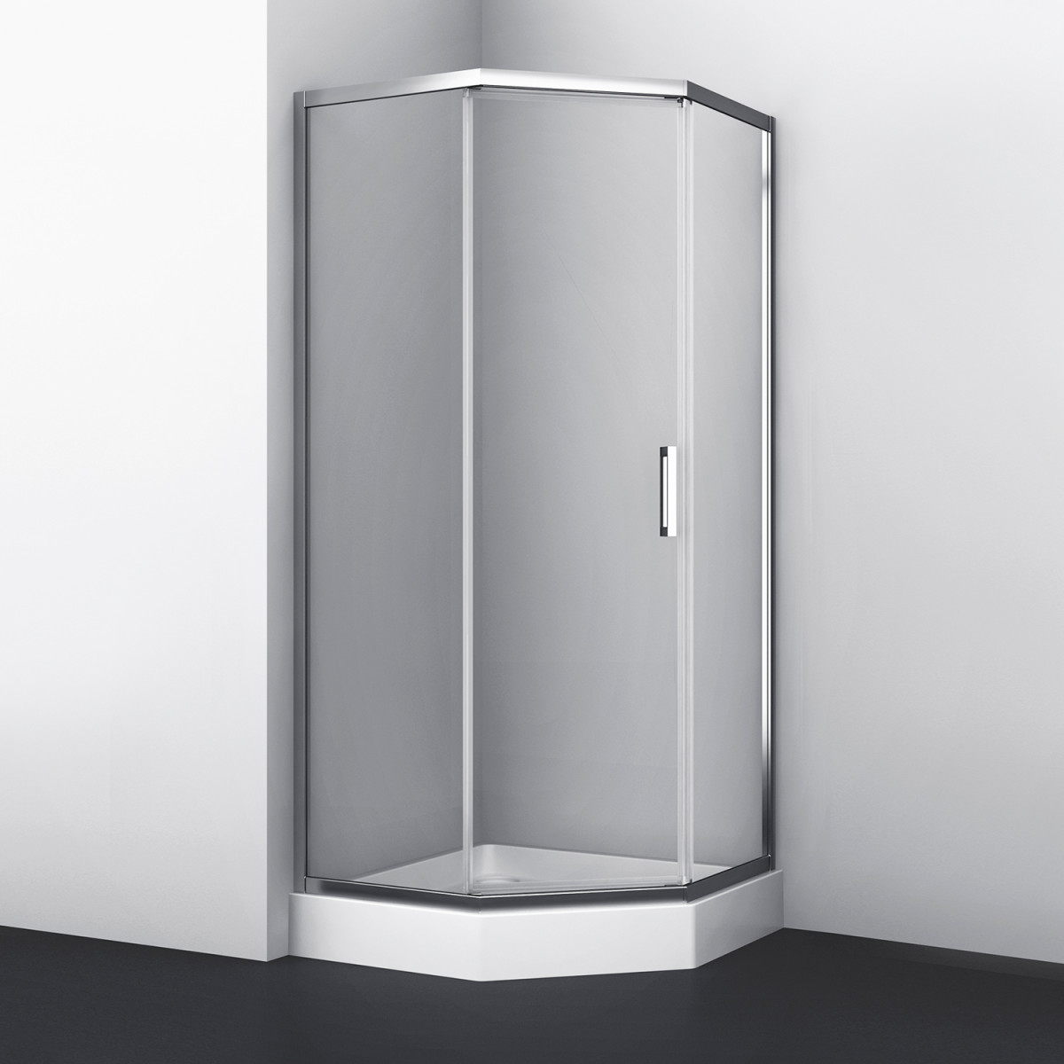 Душевой уголок WasserKRAFT Naab 86S38 1000*1000 мм (хром/прозрачное)