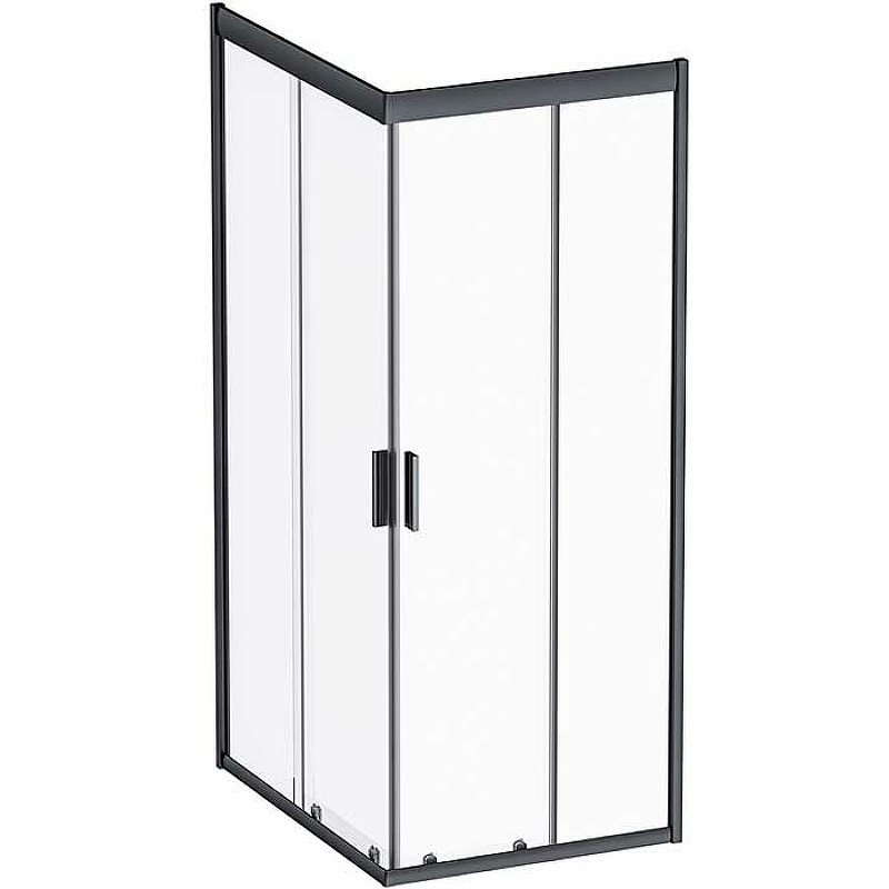 Душевой уголок AM.PM Gem W90G-404-100280-BT 1000*800 мм (черный матовый/прозрачное)