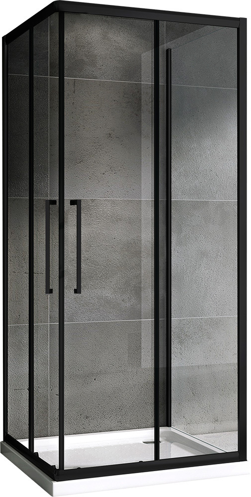 Душевой уголок Abber Schwarzer Diamant AG02090BH-S90B 900*900 мм (черный/прозрачное)