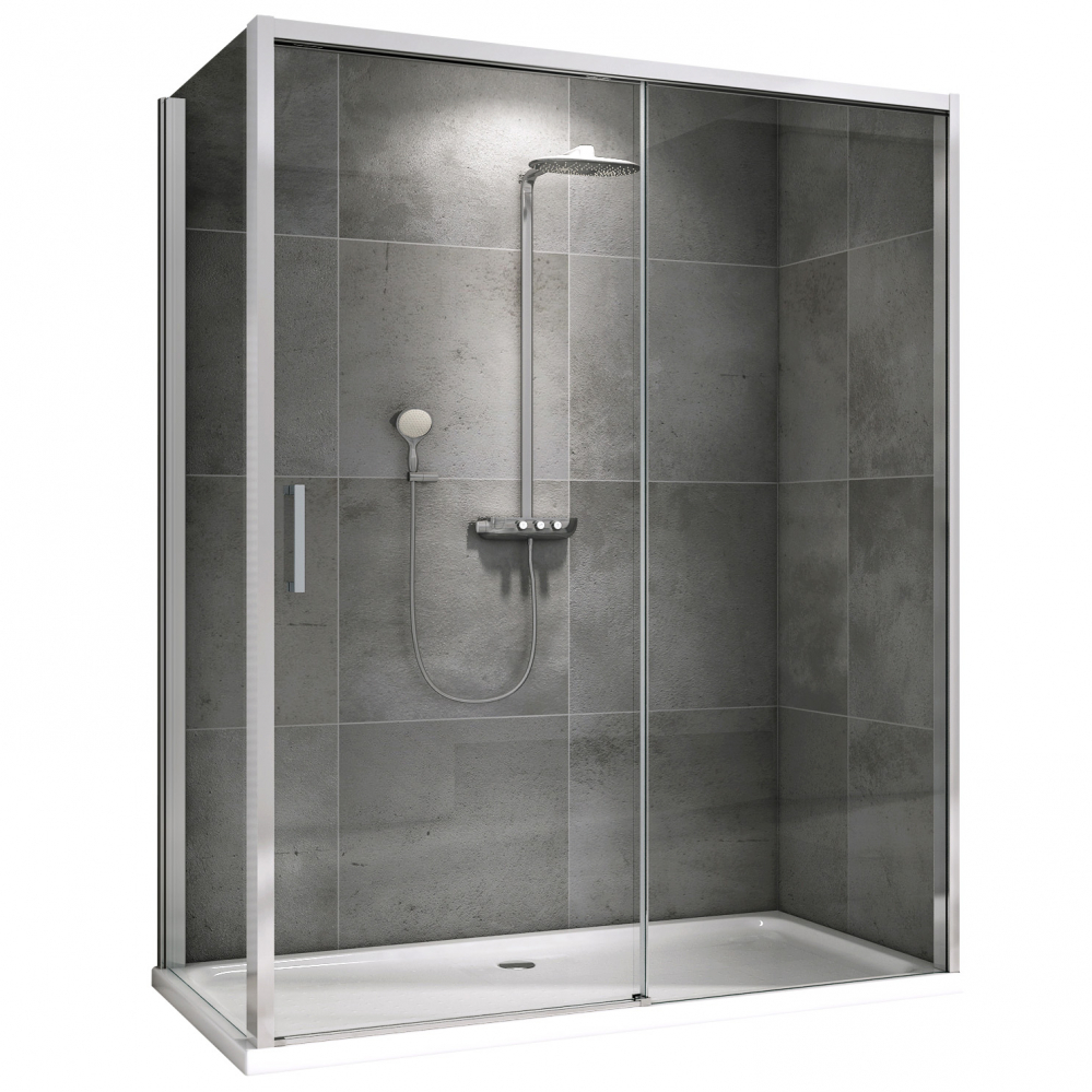 Душевой уголок Abber Komfort AG93170-S92 1700*900 мм (хром/прозрачное)