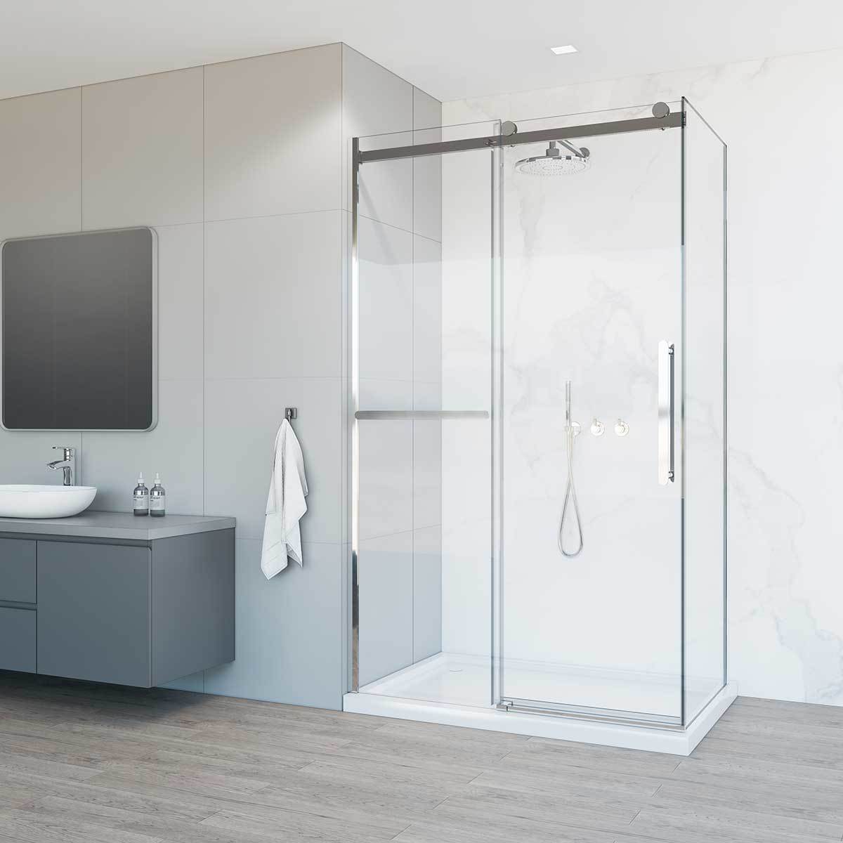 Душевой уголок Vincea Como Soft VSR-1CS1013CL 1300*1000 мм (хром/прозрачное)