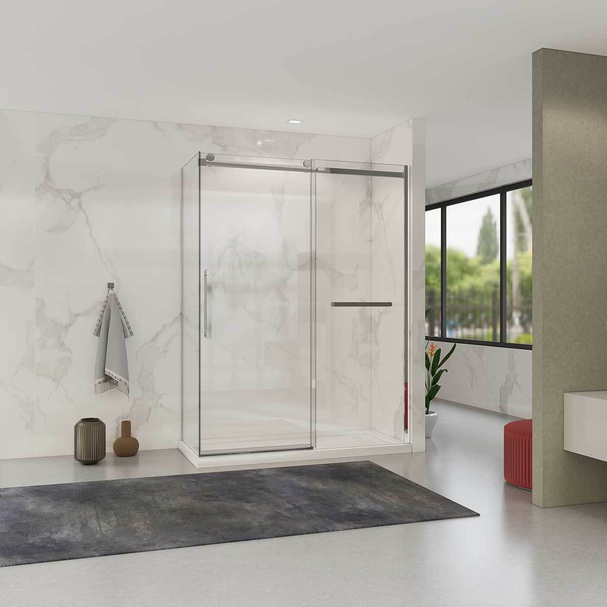 Душевой уголок Vincea Como Soft VSR-1CS1015CL 1500*1000 мм (хром/прозрачное)