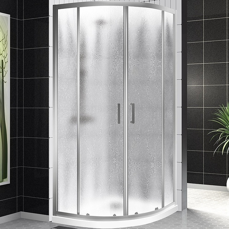 Душевой уголок BelBagno UNO-195-R-2-100-CH-CR 1000*1000 мм (хром/рифленое)