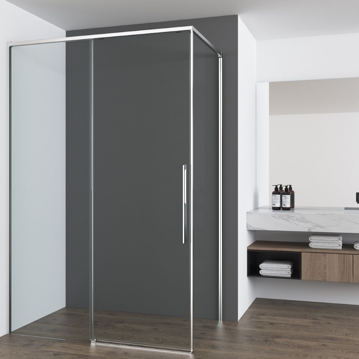 Душевой уголок Vincea Ultima VSR-7UL1012CL 1200*1000 мм (хром/прозрачное)