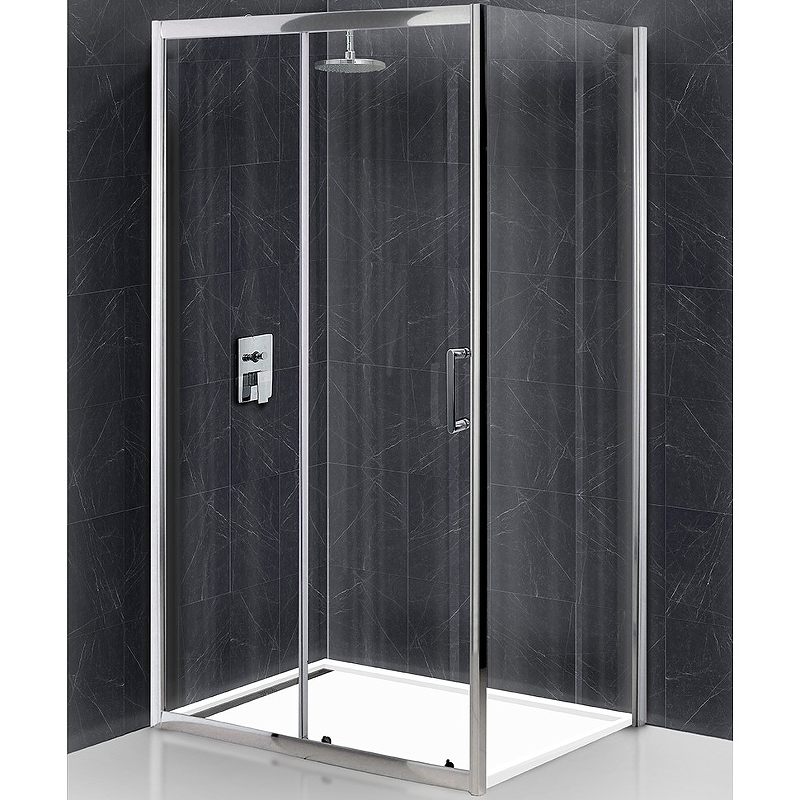 Душевой уголок BelBagno UNO-195-AH-1-100/80-C-Cr 1000*800 мм (хром/прозрачное)
