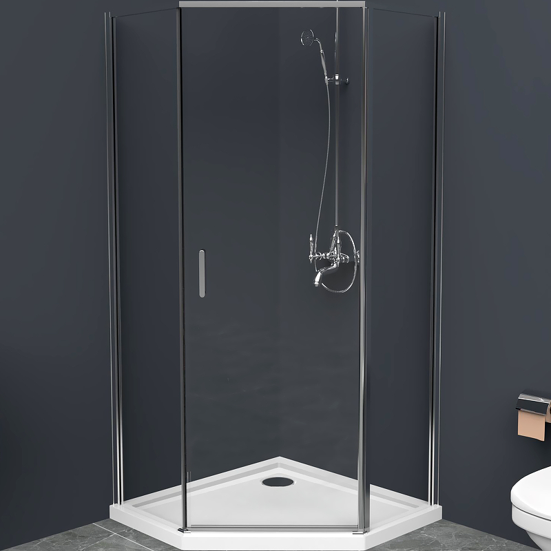 Душевой уголок BelBagno UNO-195-P-1-100-C-Cr 1000*1000 мм (хром/прозрачное)