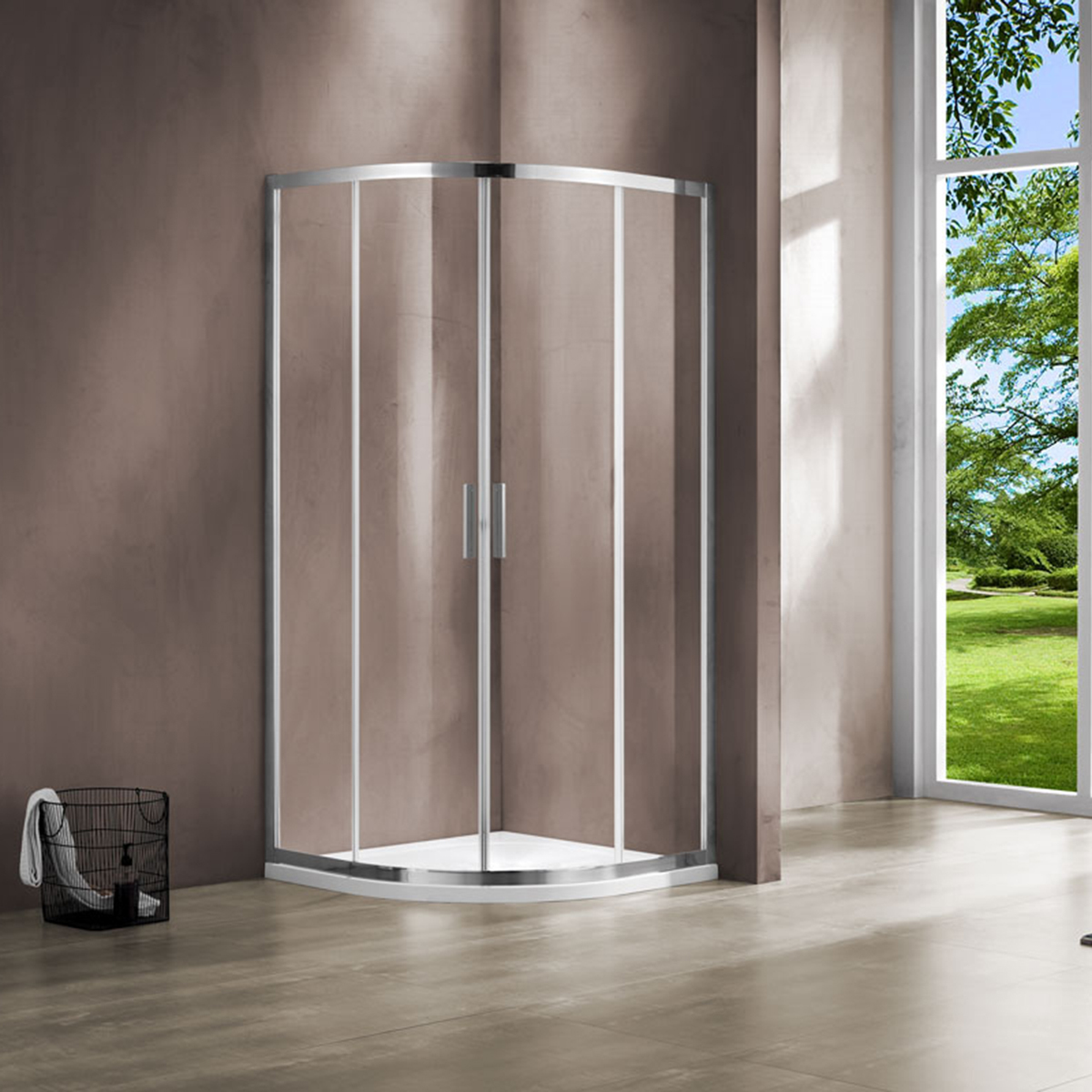 Душевой уголок Vincea Garda VSQ-1G800CL 800*800 мм (хром/прозрачное)