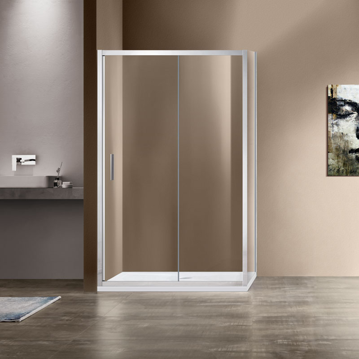 Душевой уголок Vincea Garda VSR-1G8012CL 1200*800 мм (хром/прозрачное)