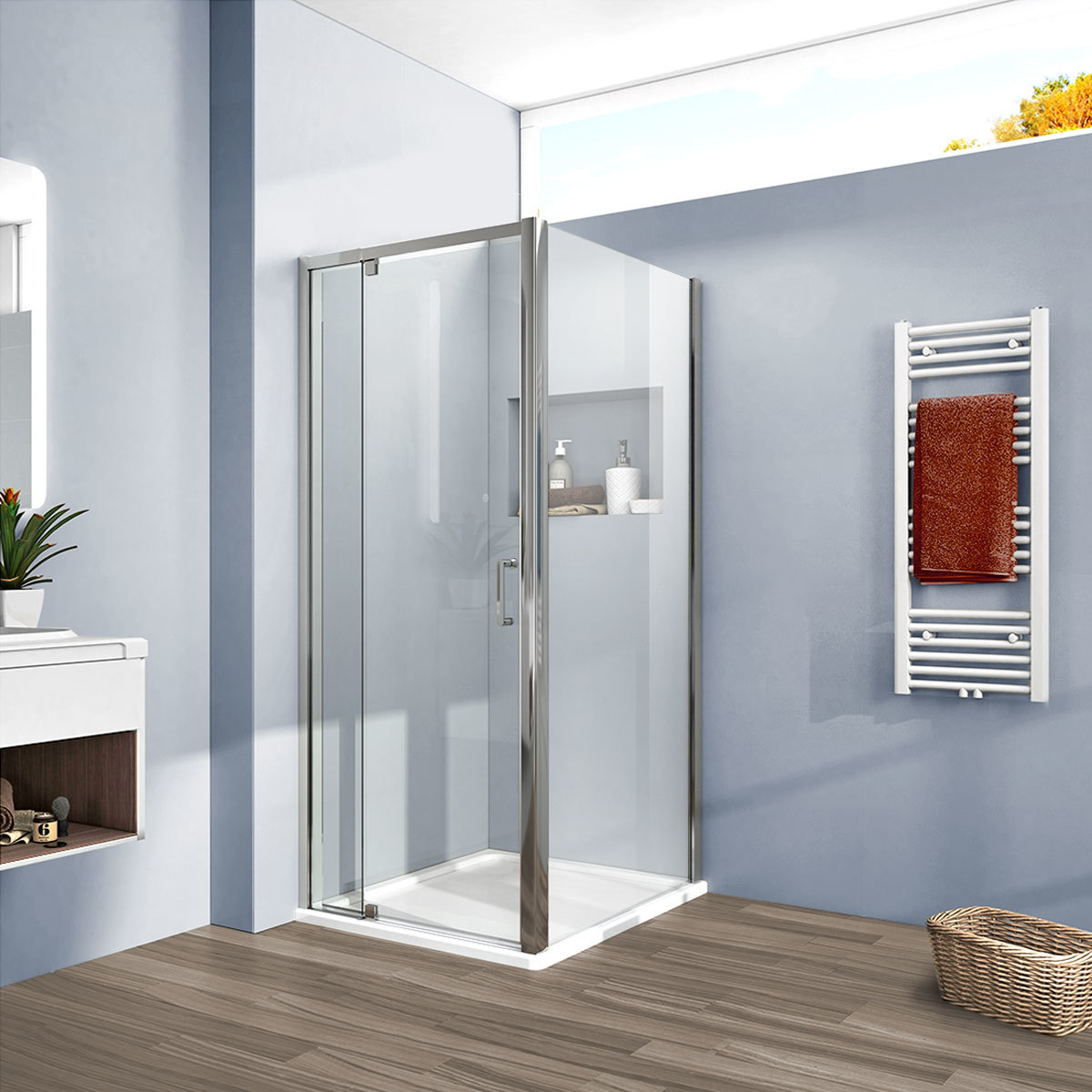 Душевой уголок Vincea Intra VSR-1I809080CL 800/900*800 мм (хром/прозрачное)
