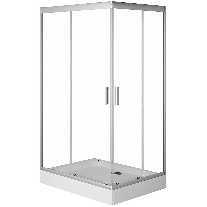 Душевой уголок AM.PM Gem Twin Slide W90G-404-120280-MT 1200*800 мм (хром матовый/прозрачное)
