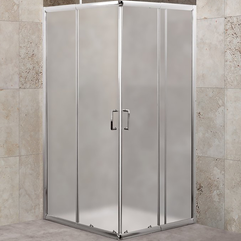 Душевой уголок BelBagno UNIQUE-A-2-75/90-P-Cr 900*900 мм (хром/рифленое)