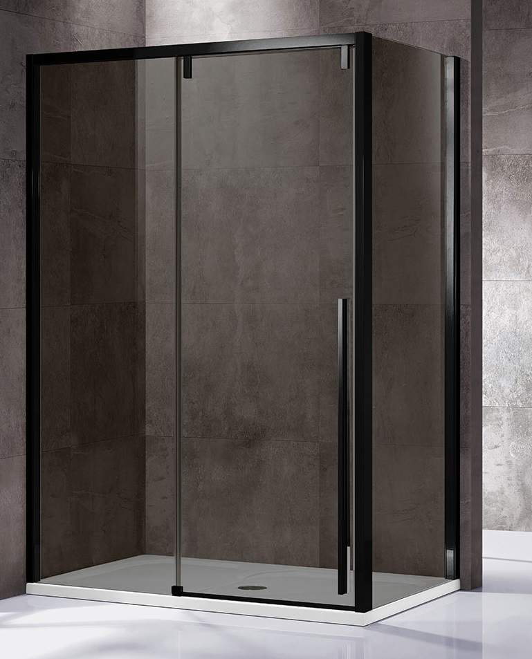 Душевой уголок Vincea Lugano VSR-1L9012CGB-1 1200*900 мм (черный/тонированное)