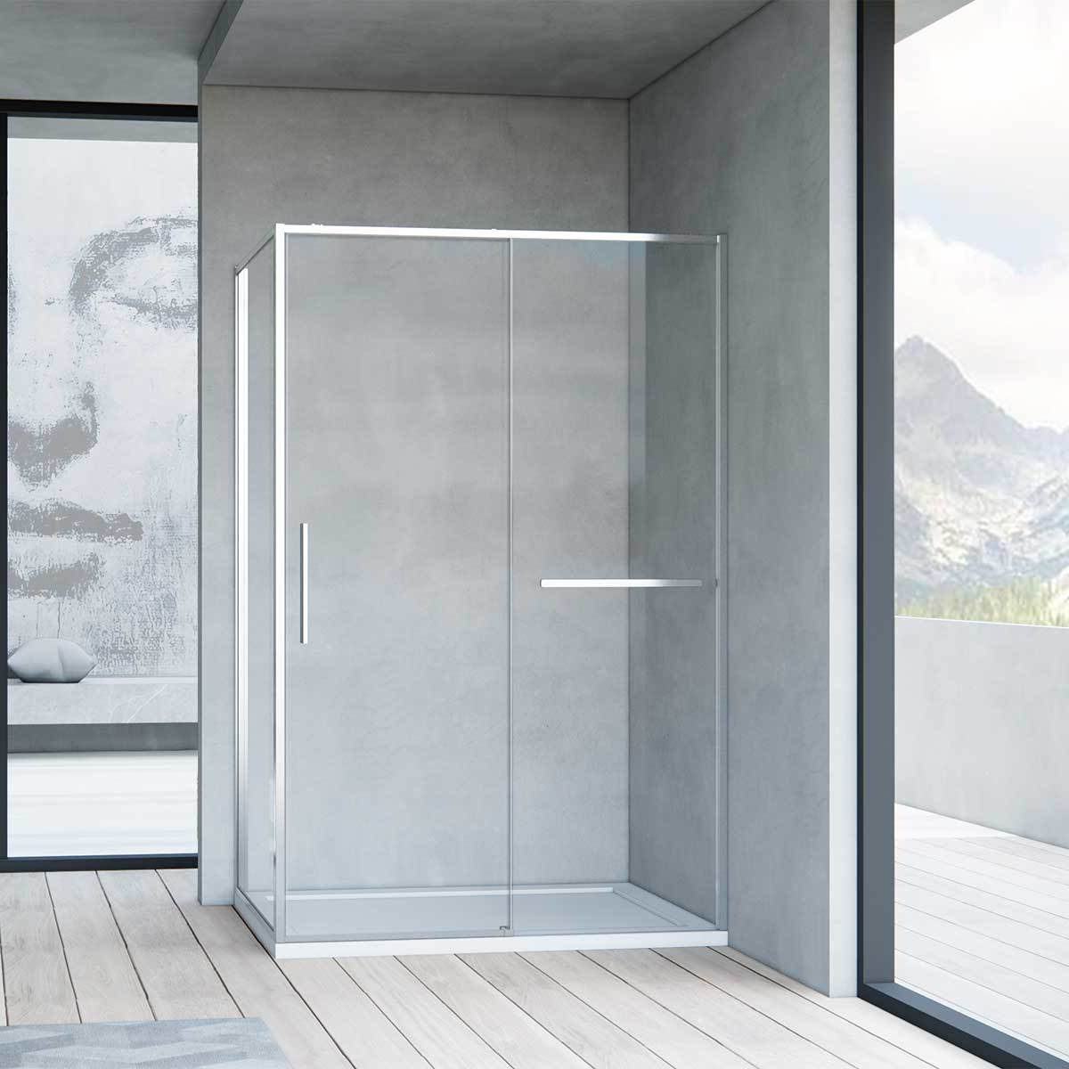 Душевой уголок Vincea Slim Soft VSR-1SS8011CL 1100*800 мм (хром/прозрачное)