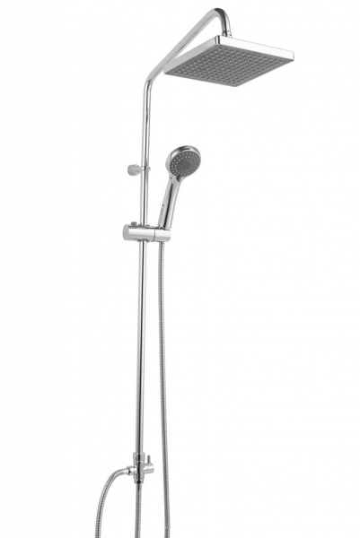 Душевая система Bravat Fit S D283CP-2A-RUS для душа без смесителя (верхний душ квадратной формы)