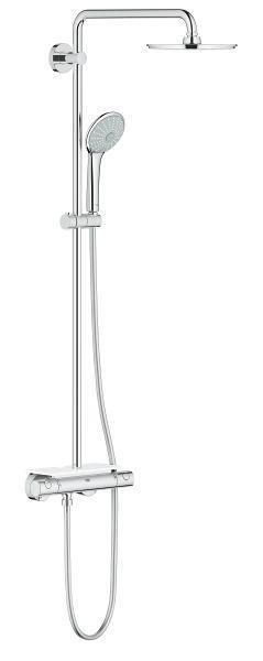 Душевая система GROHE Euphoria 210 с термостатическим смесителем и полочкой, Хром 26363000