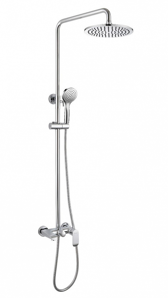 Душевая колонна Bravat PURE F6335369CP-A-RUS со смесителем для ванны