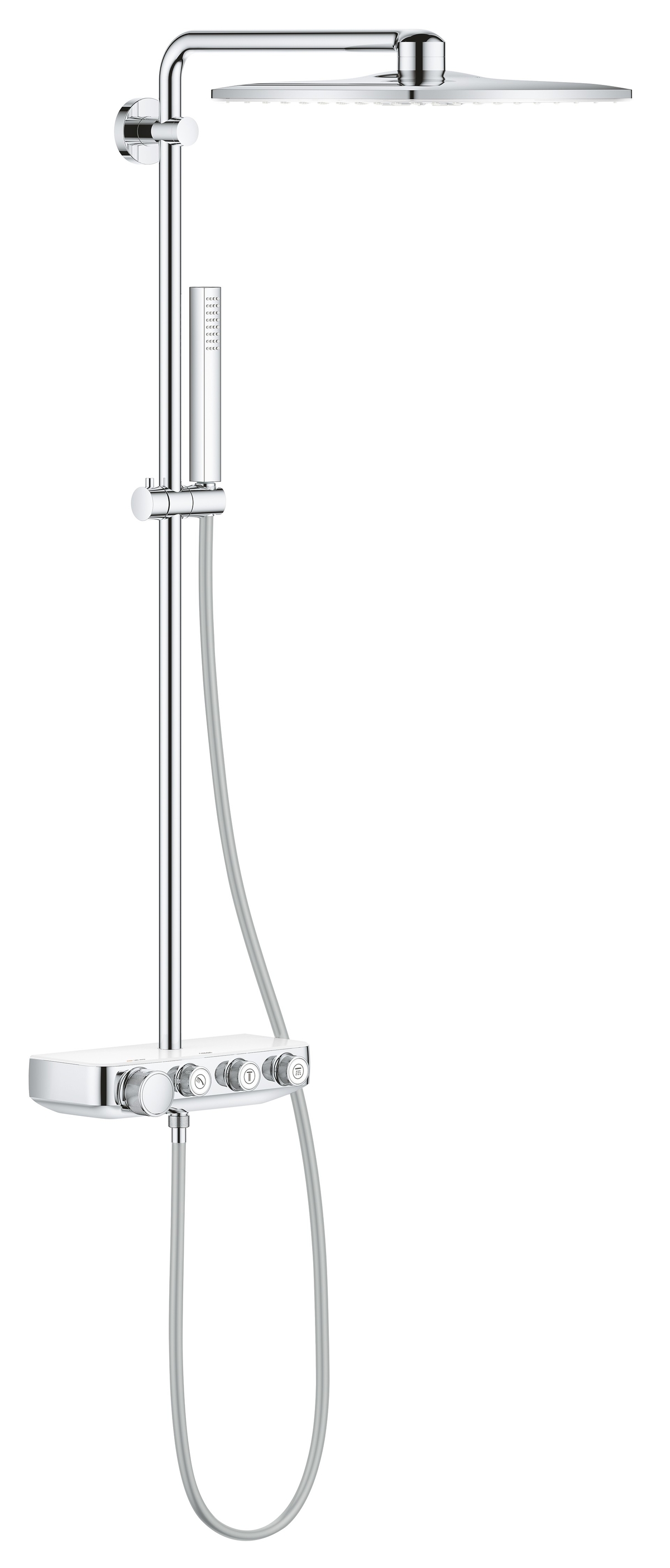 Душевая система GROHE Euphoria SmartControl 310 DUO Cube с термостатом, белая луна (26508LS0)