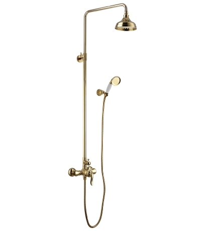 Душевая стойка Lemark Brava LM4760G (золото)