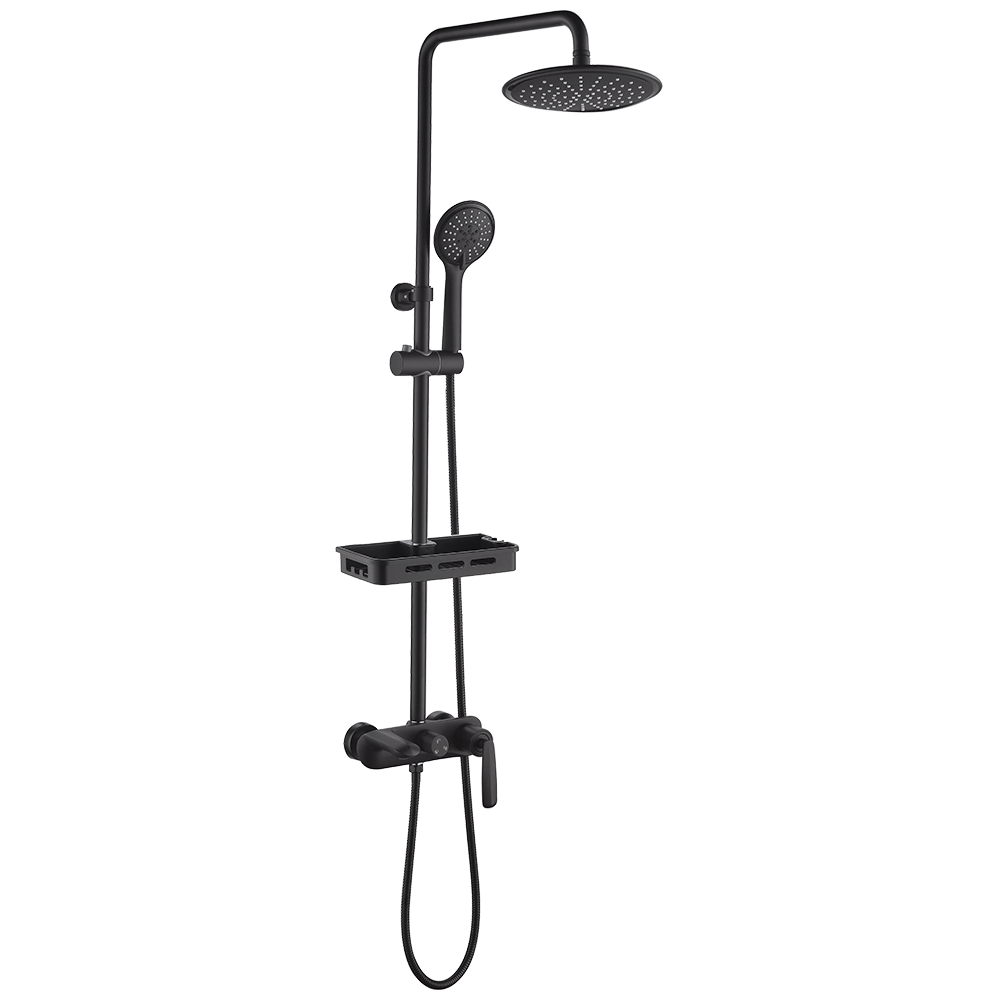 Душевая система Orans OLS-7558 (черный матовый)