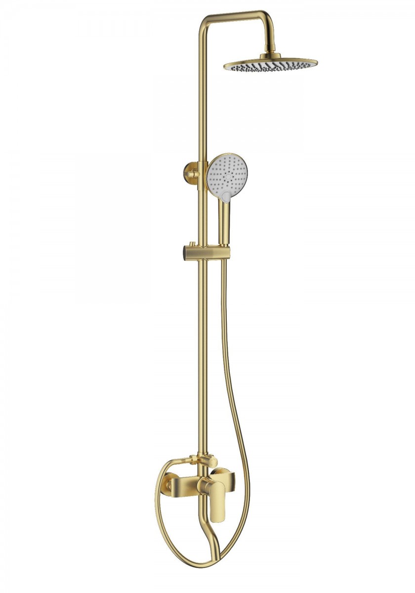 Душевая система Wonzon & Woghand Line WW-AE3354-BG (брашированное золото)