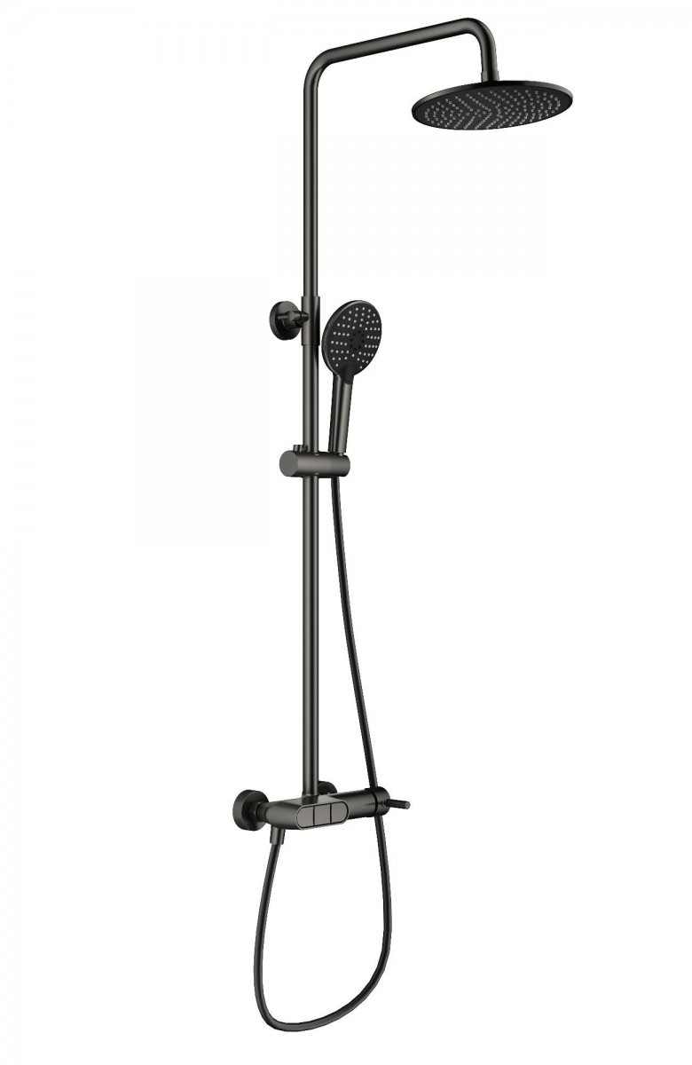 Душевая система Wonzon & Woghand MUSE Corno WW-A30653-BGG (тёмный графит)