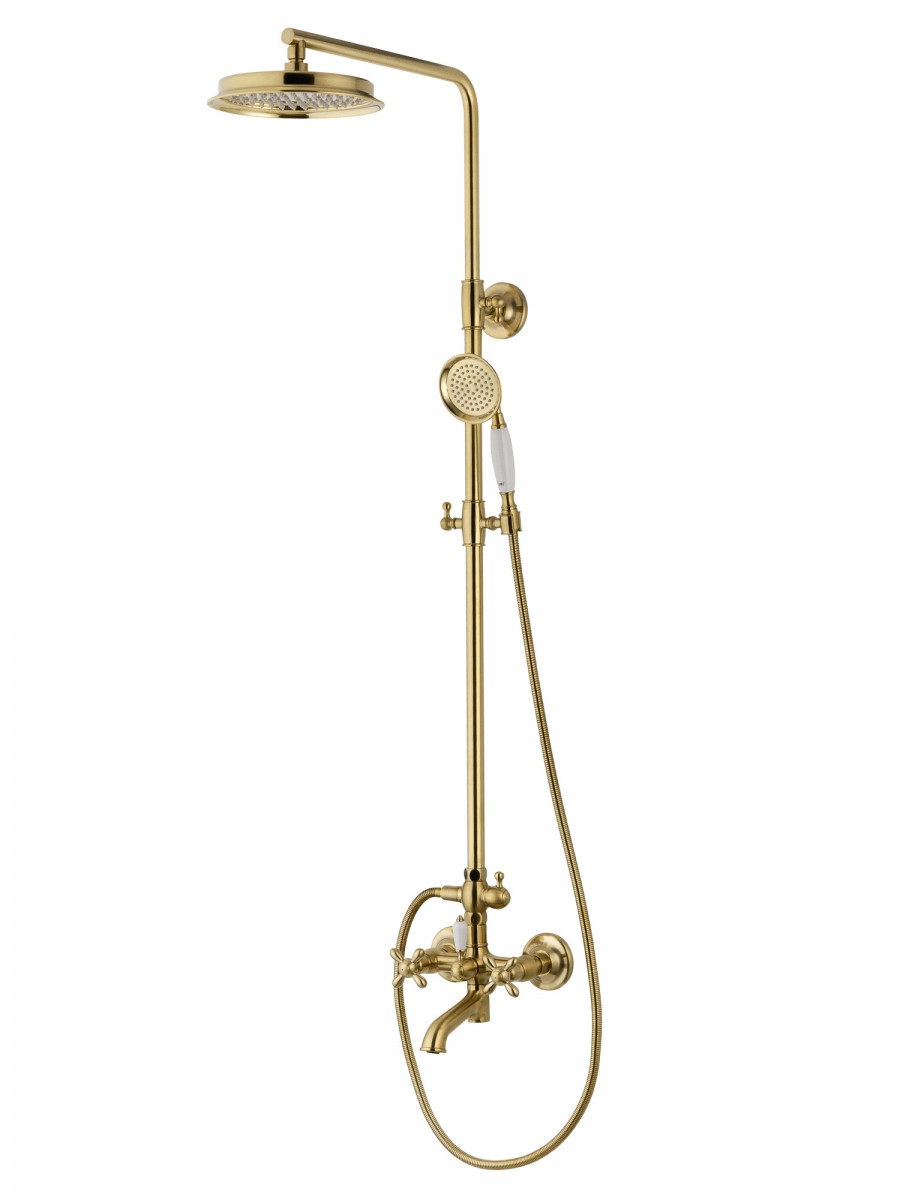 Душевая система Wonzon & Woghand RETRO WW-88739020-BG (брашированное золото)