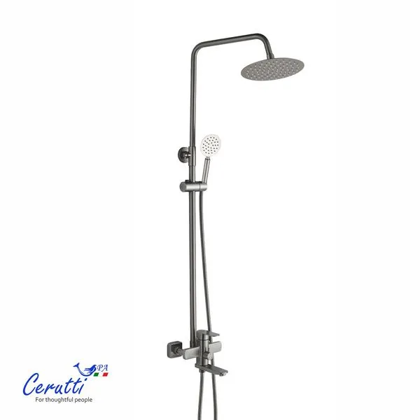 Душевая стойка Cerutti SPA Ovidio RSBN CT12076 (никель матовый)