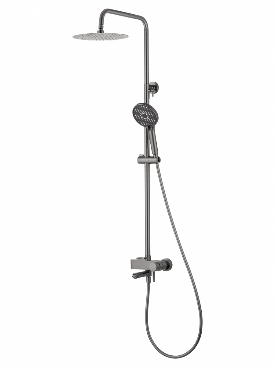 Душевая система Wonzon & Woghand SOLO WW-739032-BGM (тёмный графит)