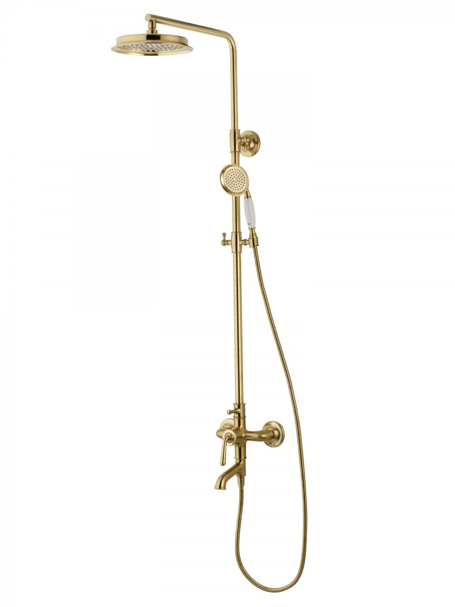 Душевая система Wonzon & Woghand STEAM WW-88739008-BG (брашированное золото)
