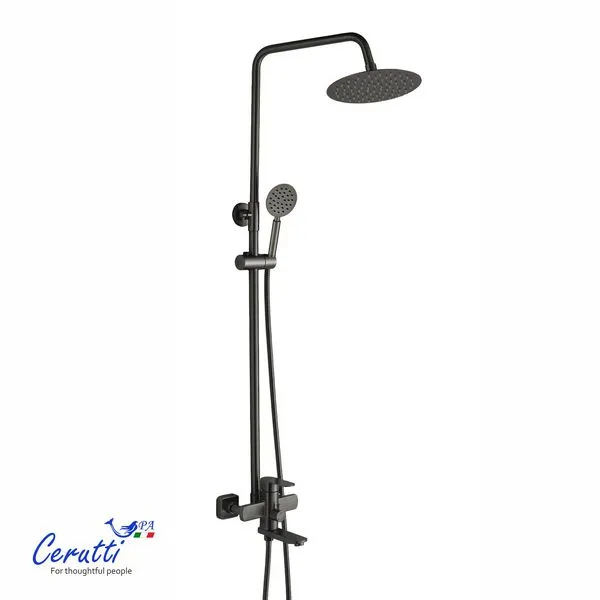 Душевая стойка Cerutti SPA Ovidio RSGR CT12077 (серый матовый)