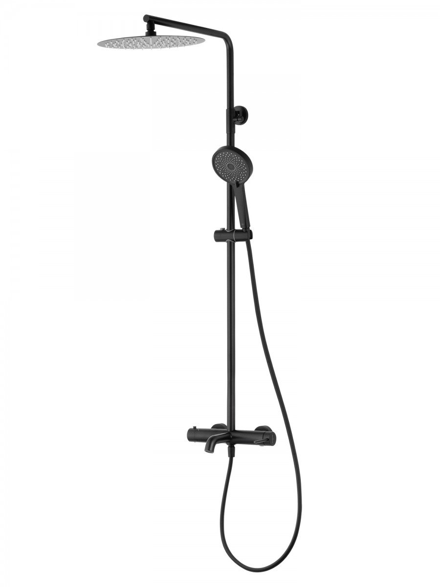 Душевая система Wonzon & Woghand STICK WW-88739017-MB (чёрный матовый)