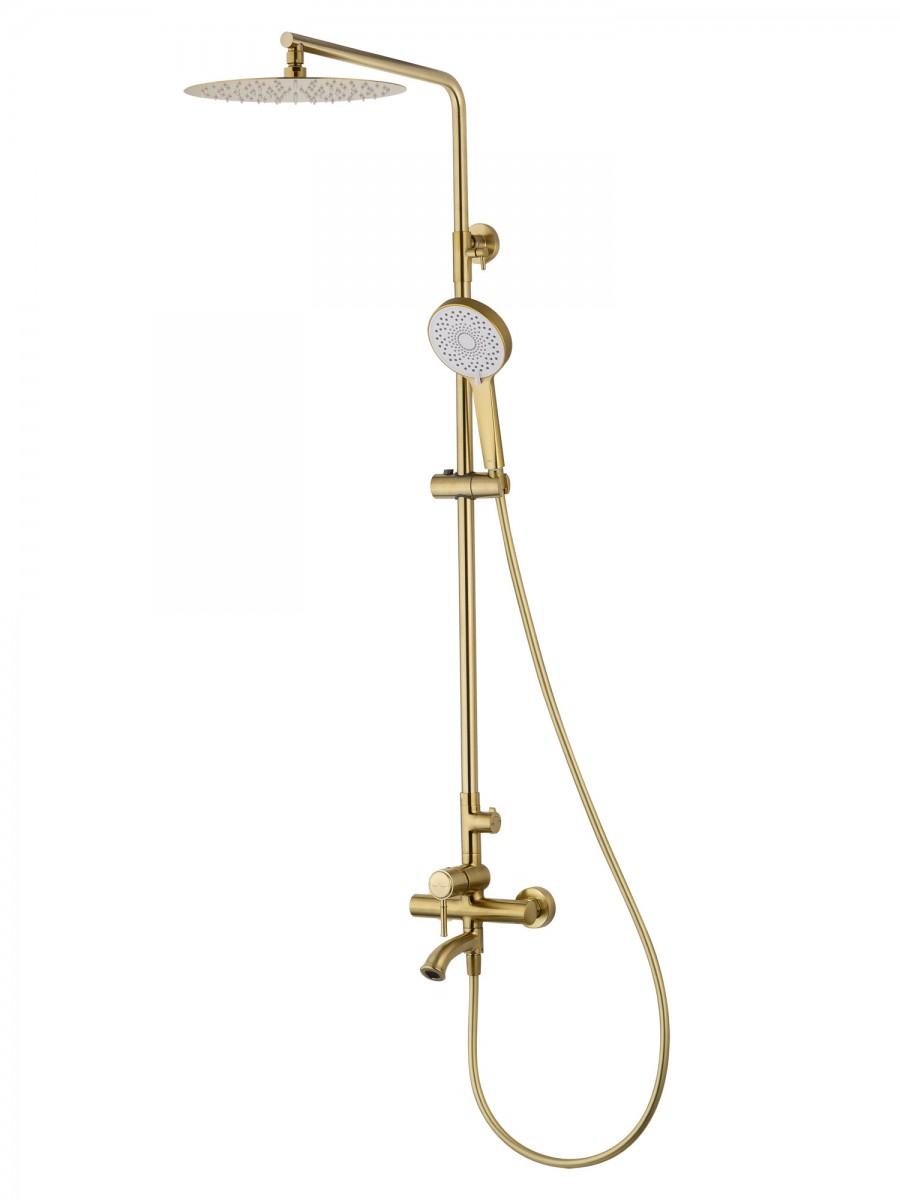 Душевая система Wonzon & Woghand TOR WW-88047073-BG (брашированное золото)
