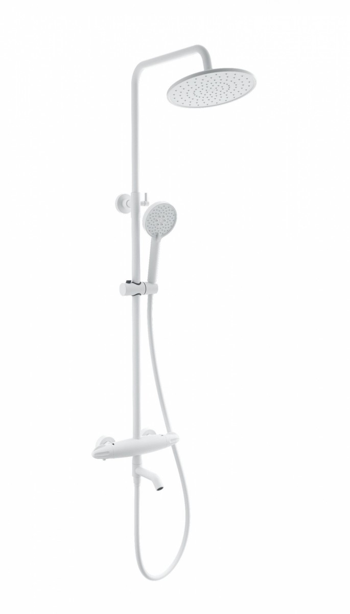 Душевая система Wonzon & Woghand CAPSULE WW-B3031-A1-MW (белый матовый) с термостатом