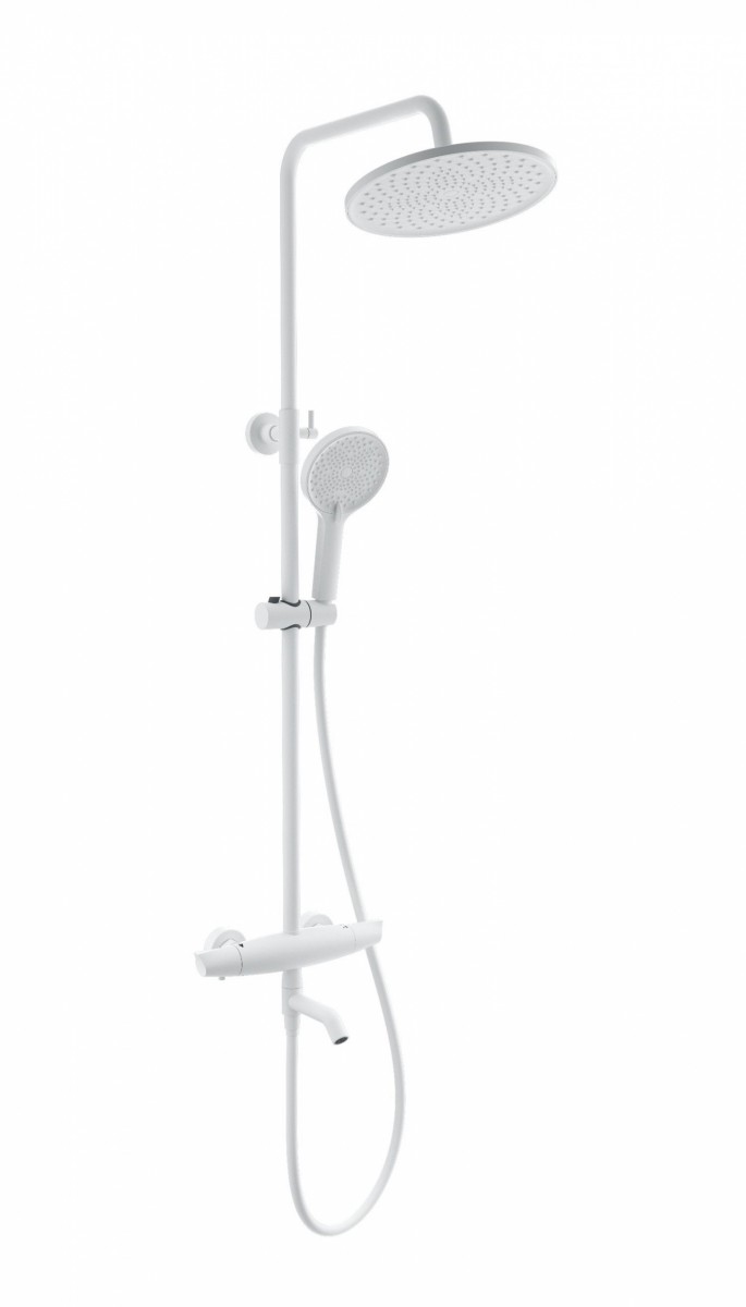 Душевая система Wonzon & Woghand CAPSULE WW-B3031-A2-MW (белый матовый) с термостатом