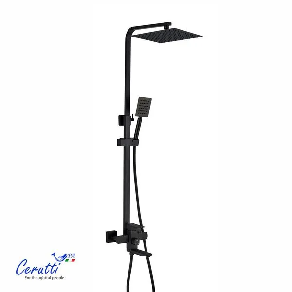 Душевая стойка Cerutti SPA Rufino MB CT12110 (чёрный матовый)