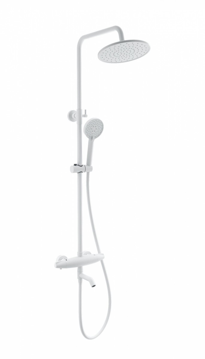 Душевая система Wonzon & Woghand CAPSULE WW-B3031-A-MW (белый матовый) с термостатом